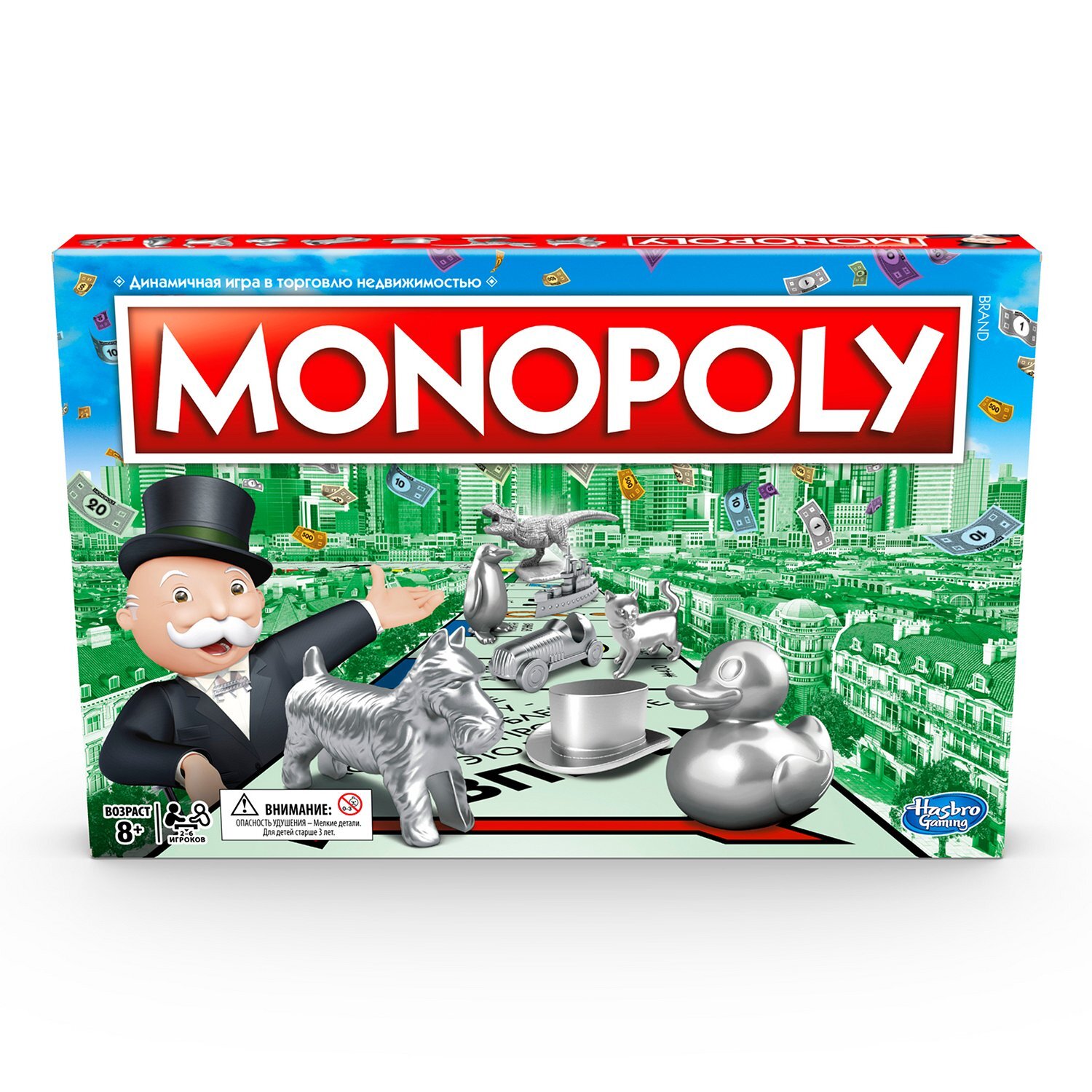 Настольная игра Monopoly Hasbro Монополия классическая, обновленная  (C1009121) - купить с доставкой по выгодным ценам в интернет-магазине OZON  (508598594)