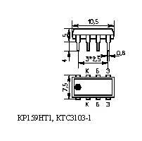 159НТ1Бdip-8(заменяетКР159НТ1А)(КР)микросхема