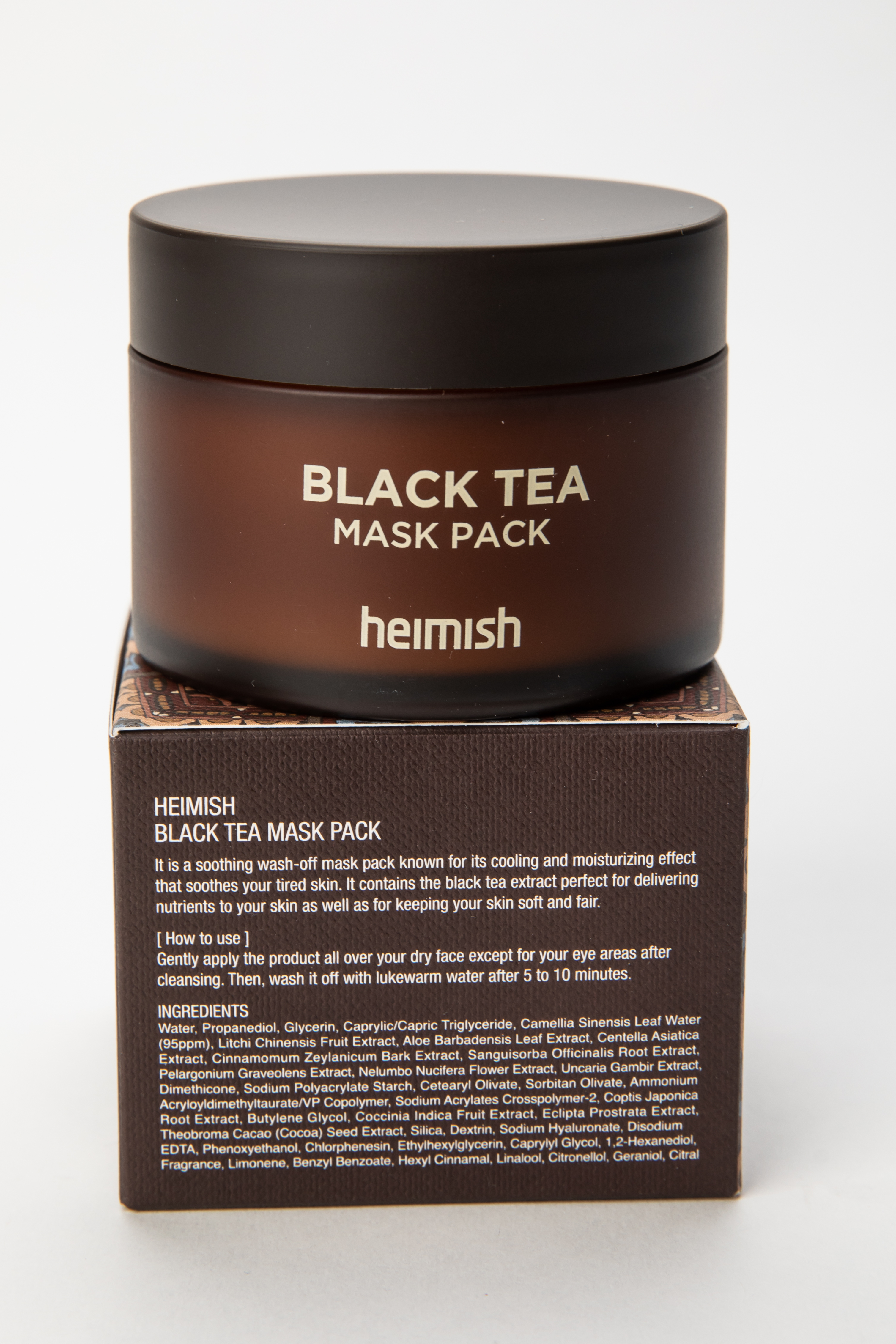 Black tea mask