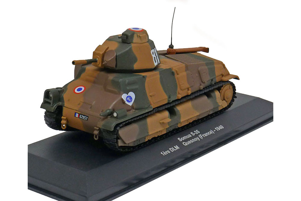 Модель коллекционная Somua S-35 1ST dlm quesnoy (france) 1940