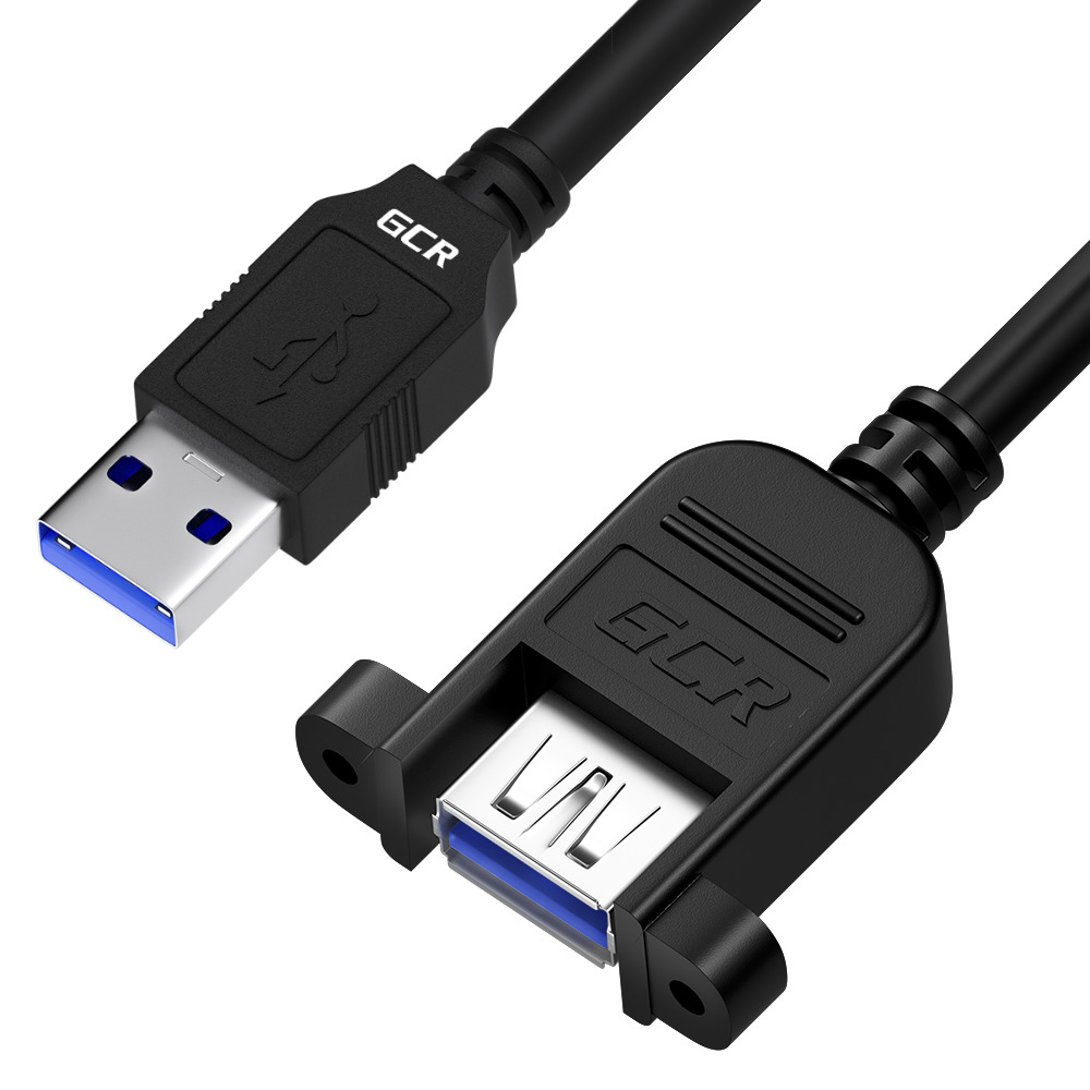 GCRGREENCONERETAILКабельдляподключенияпериферийныхустройствUSB3.0Type-A/USB3.0Type-A,1м,черный