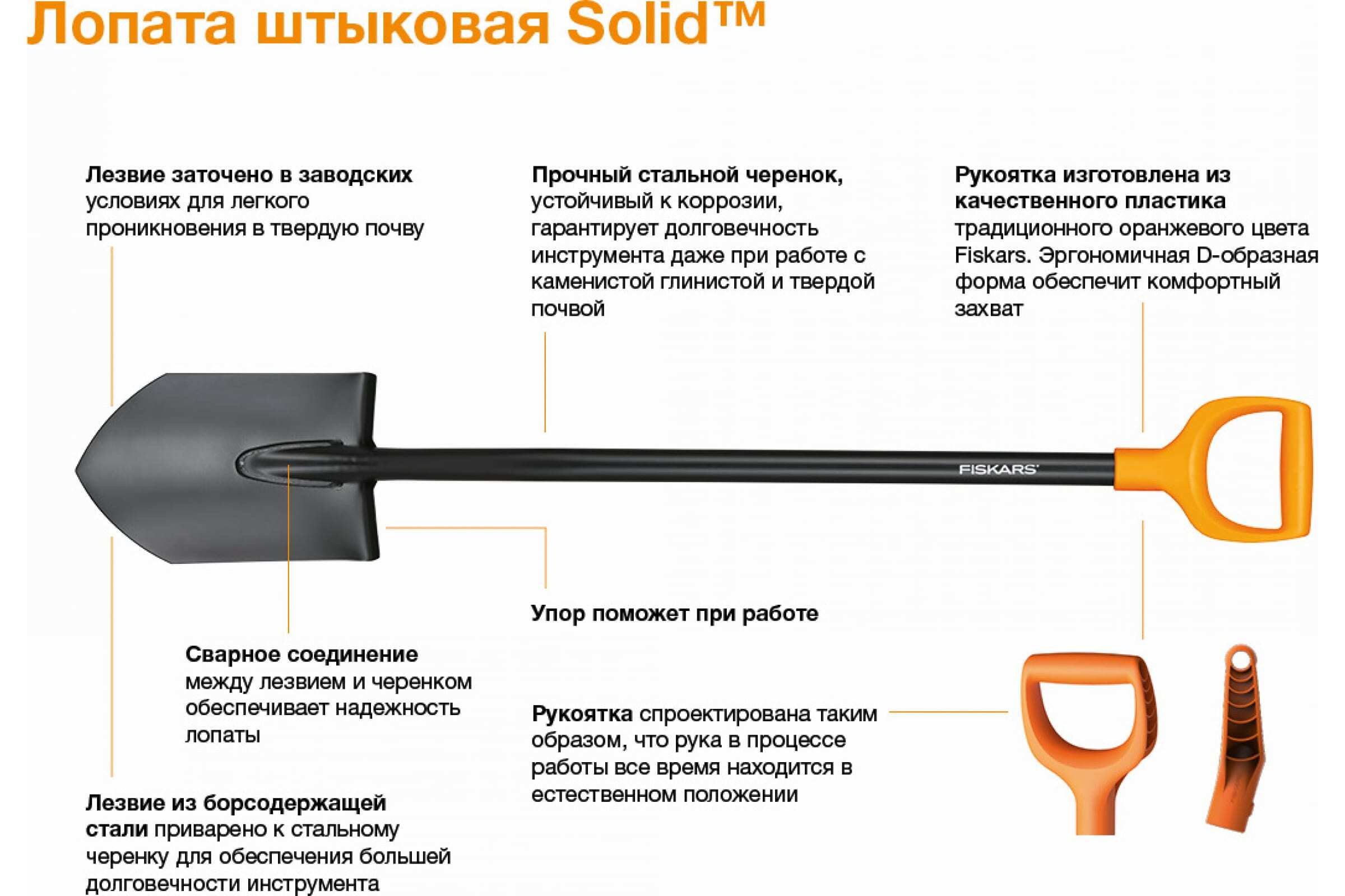 Для чего на лопате выемка