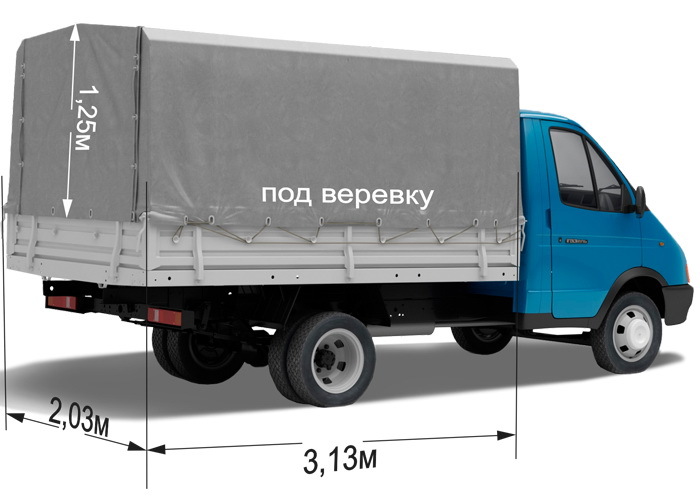 Тент на газель старого образца