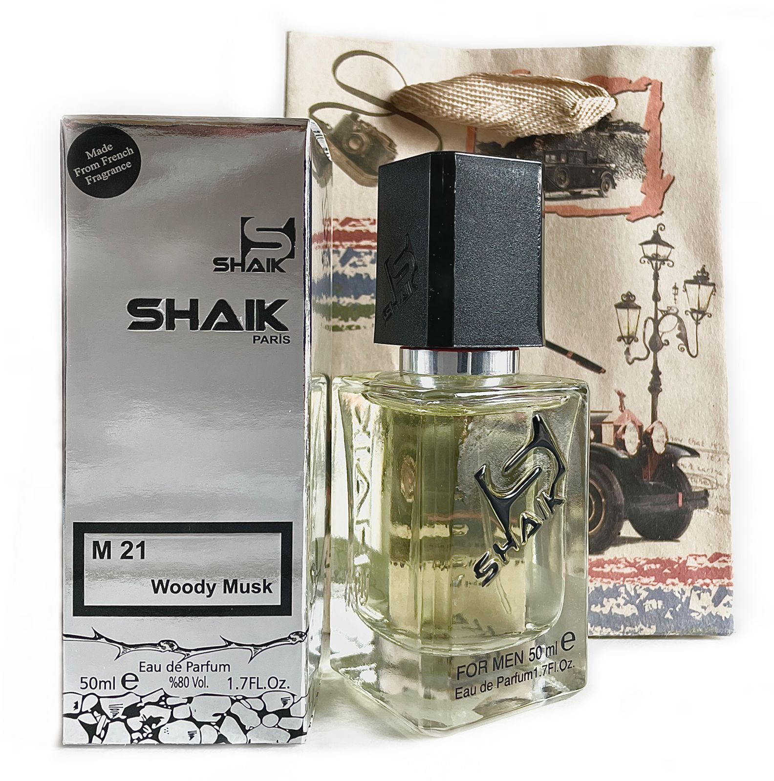 SHAIK PARIS 21 Woody Musk EGOIST PLATINA Мужская парфюмерная вода 50мл