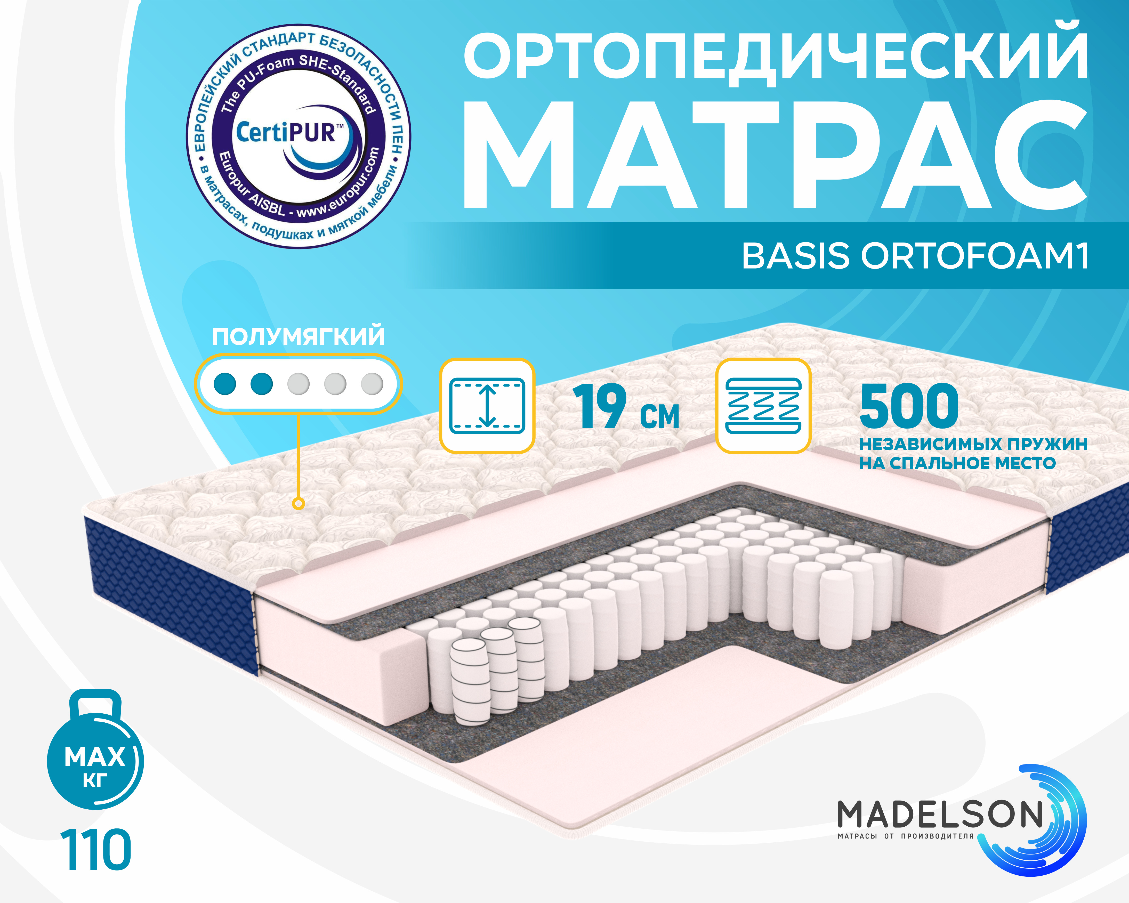 Madelson матрасы купить в интернет магазине