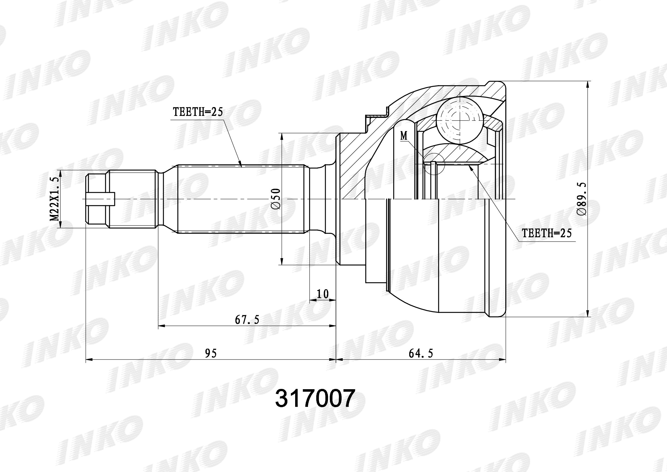 27 30. Шрус внешний 25/30 Inko 317015. Шрус внешний 27/30 Inko 326014. Шрус Inko внешний, арт. 317007. Inko 317139 шрус внешний 25/24.