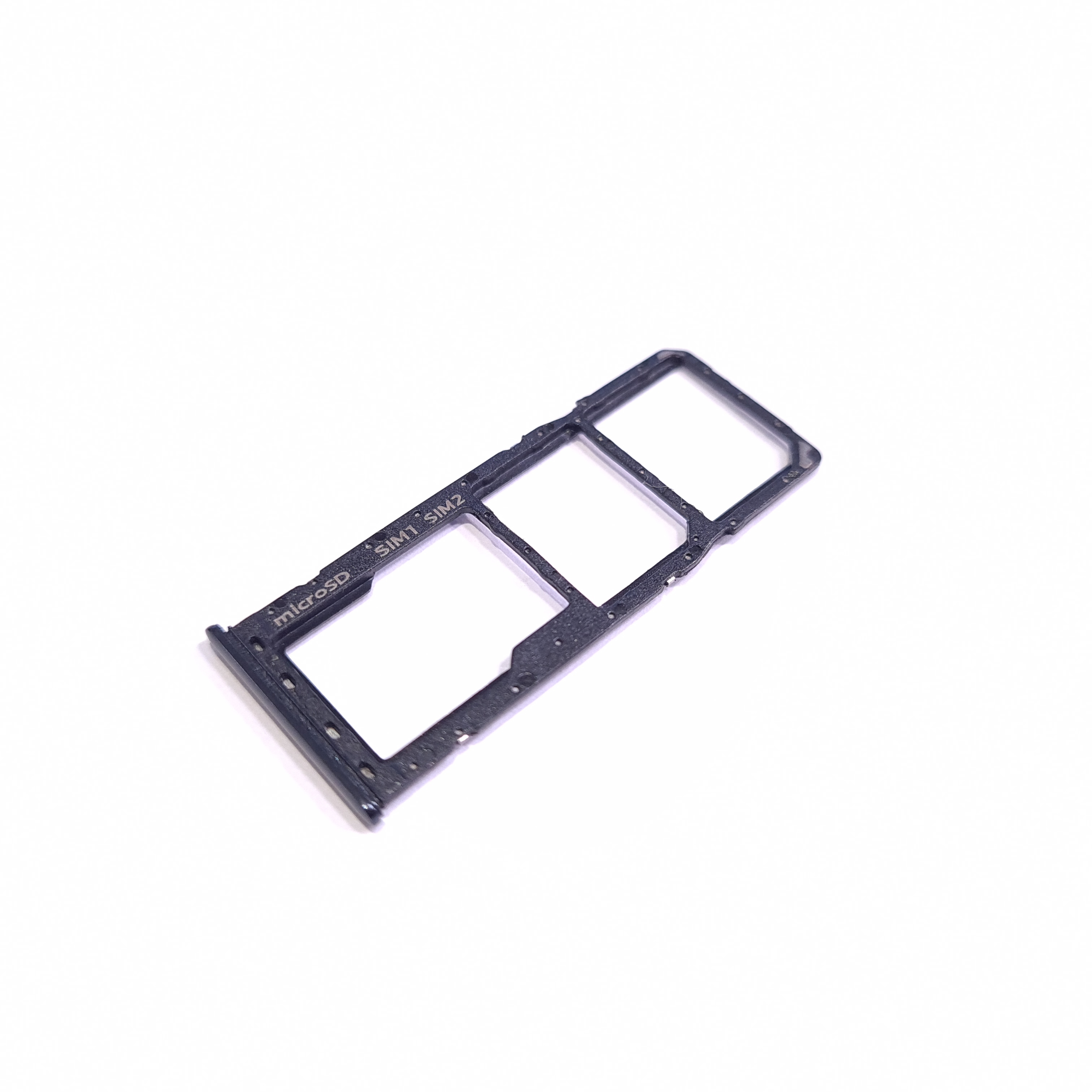 Sim лоток держатель Samsung A50, A30, черный, на 2 сим-карты