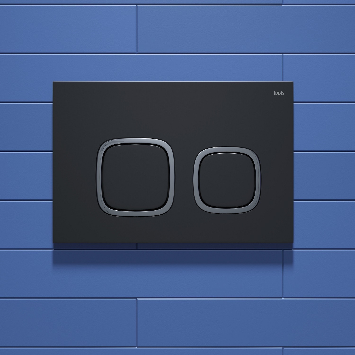 Фото товара на маркетплейсе ozon Кнопка смыва для инсталляции IDDIS, ABS-пластик, черная матовая, Unifix, UNI04BCi77