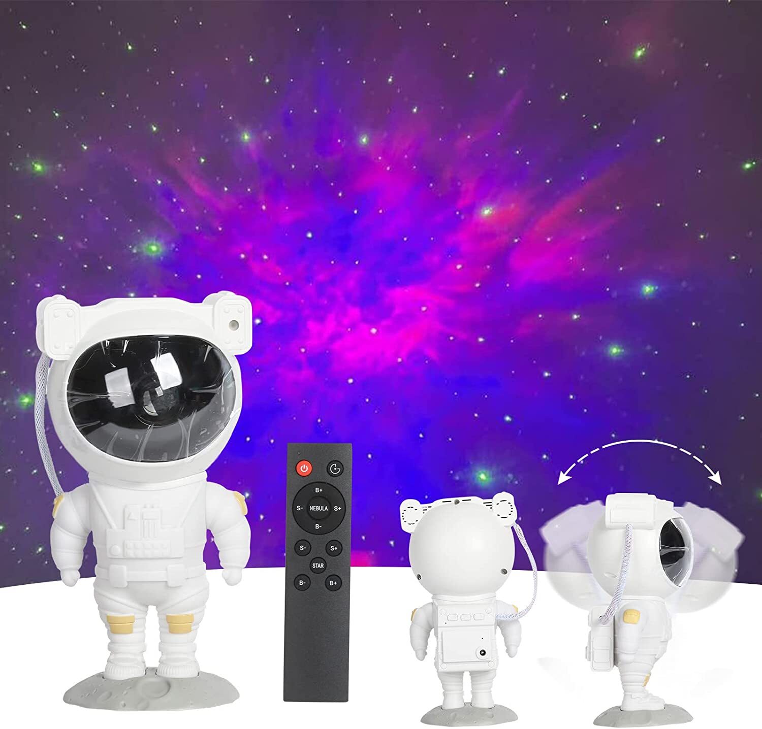 Космонавт звезды проектор. Astronaut Galaxy Night Light Stars Projector PNG.