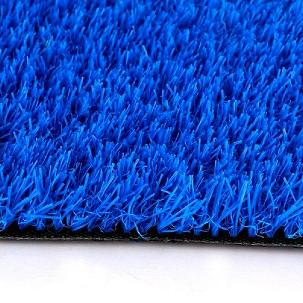 Синий 20 2 купить. Искусственная трава Deko цветная 20 мм. Дэко 20. Искусственная трава синяя. Коврик травка в рулоне.