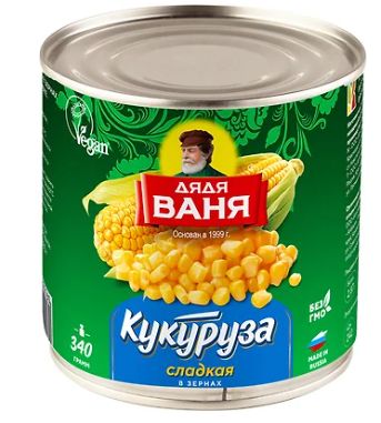 "Дядя Ваня"  Кукуруза Сладкая ж/б 340гр.*5шт. 