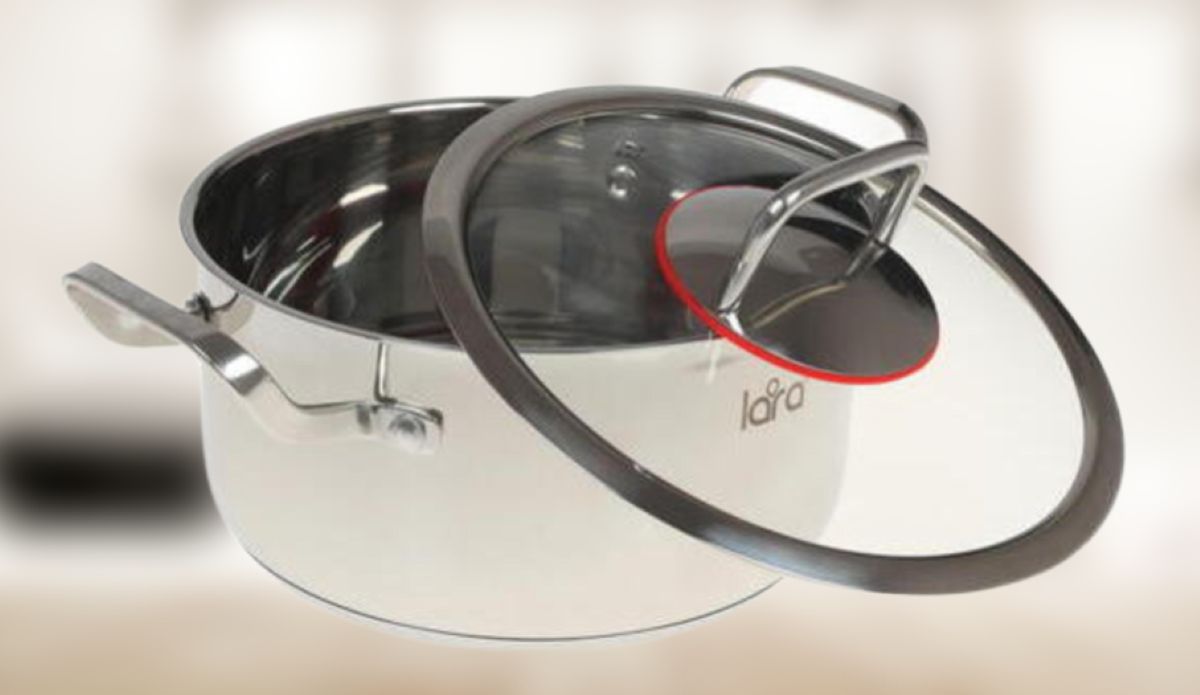 Кастрюля из нержавеющей стали эмалированная. Кастрюля zanussi 24 см.