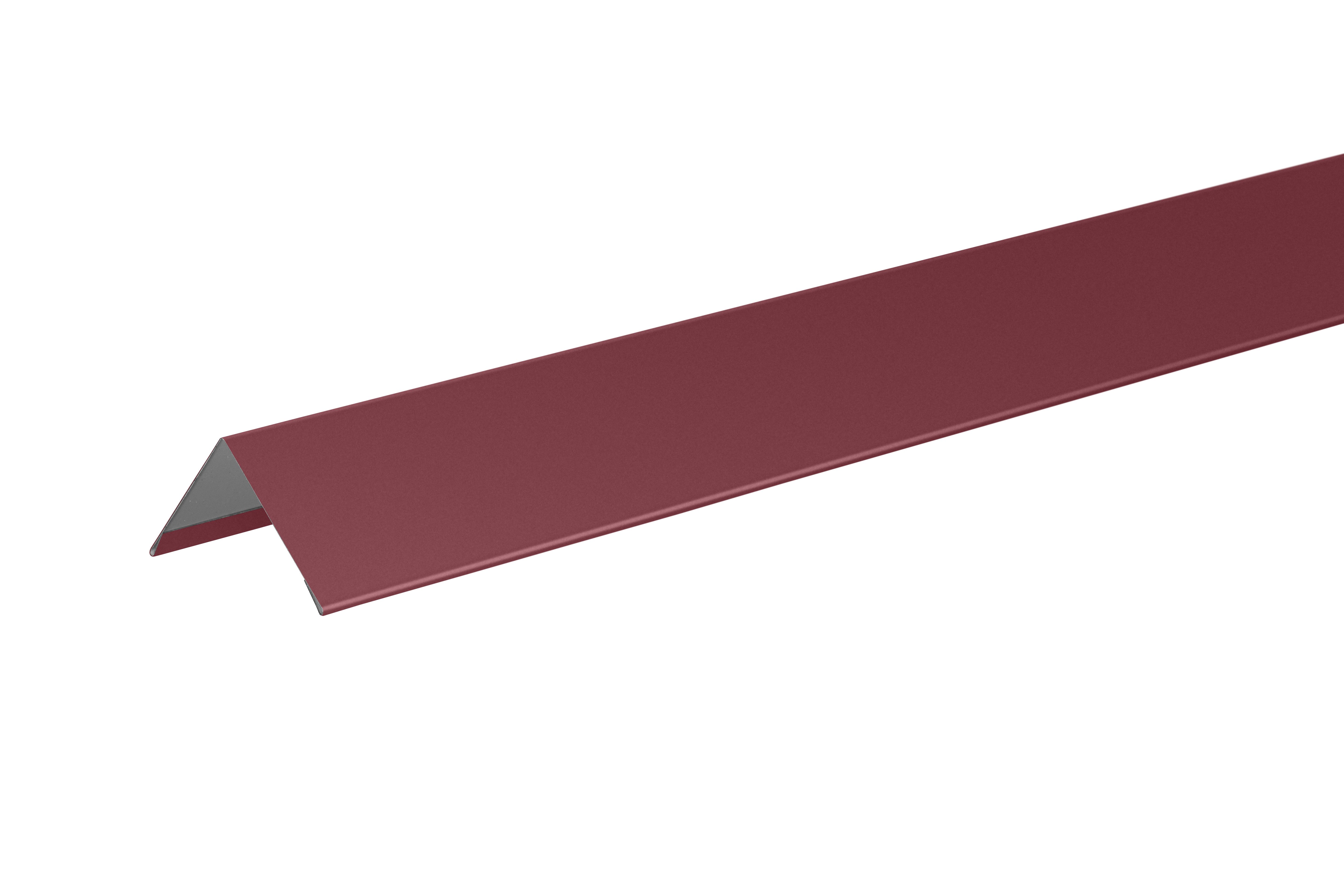 Планка карниза металлическая для металлочерепичной кровли окрашенная размер 100х65 мм длина 2000 мм