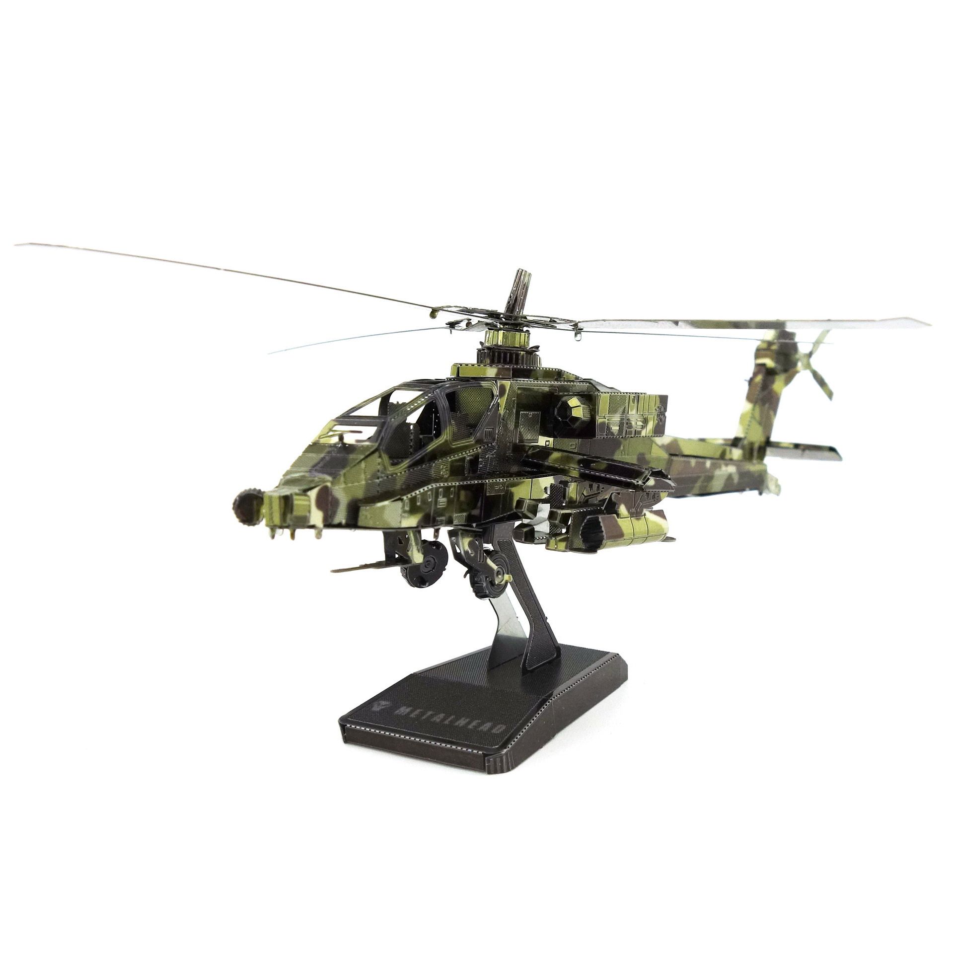 Металлический конструктор / Сборная модель / Конструктор 3D Metal Model / Вертолет AH-64 Apache