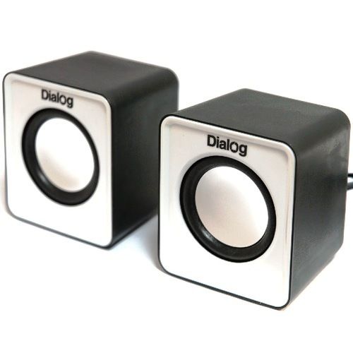 Колонки Dialog Colibri AC-02UP black-white питание от usb, 6 Вт - чёрно-белые