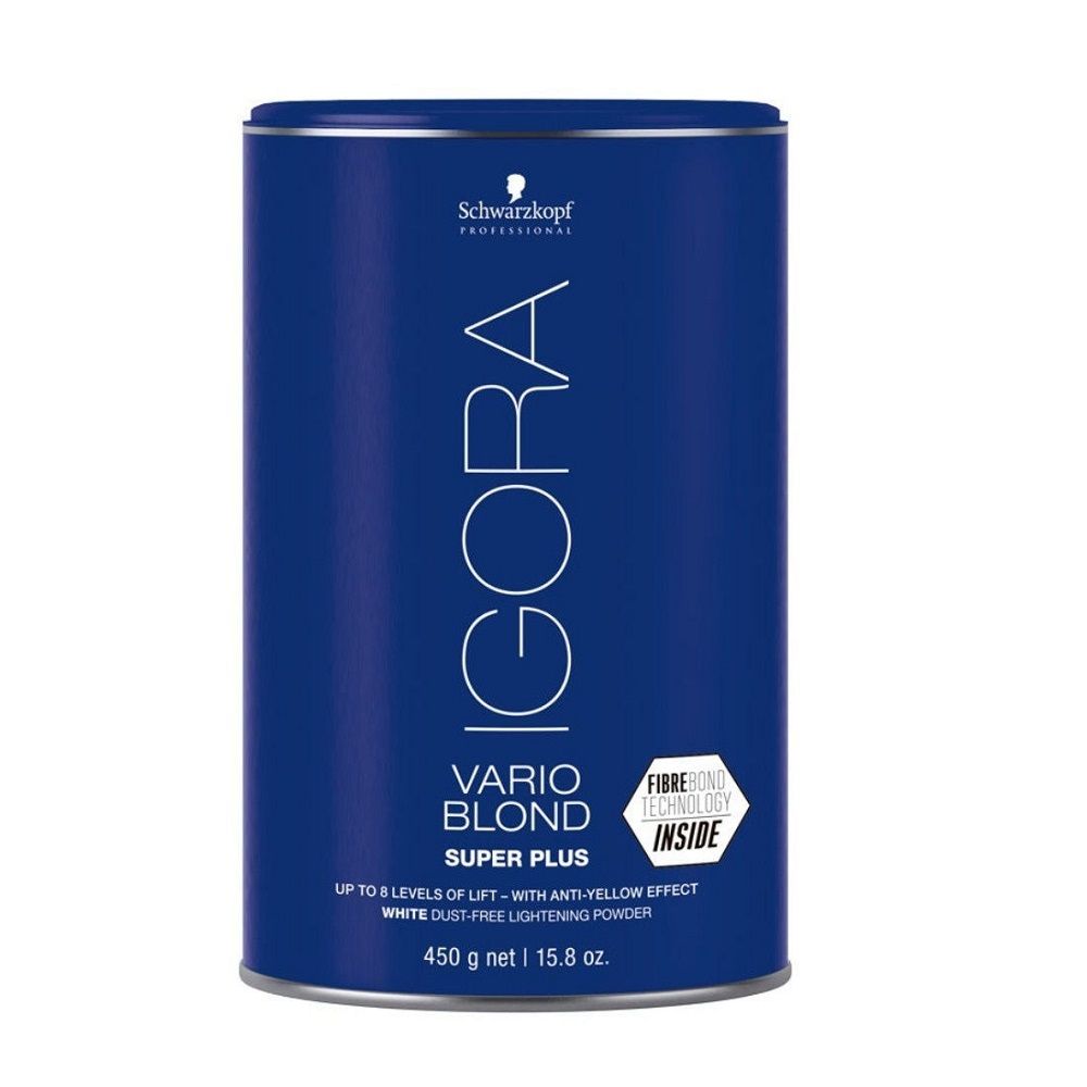 SCHWARZKOPF PROFESSIONAL Осветляющий порошок Igora Vario Blond SUPER PLUS для обесцвечивания волос, 450гр