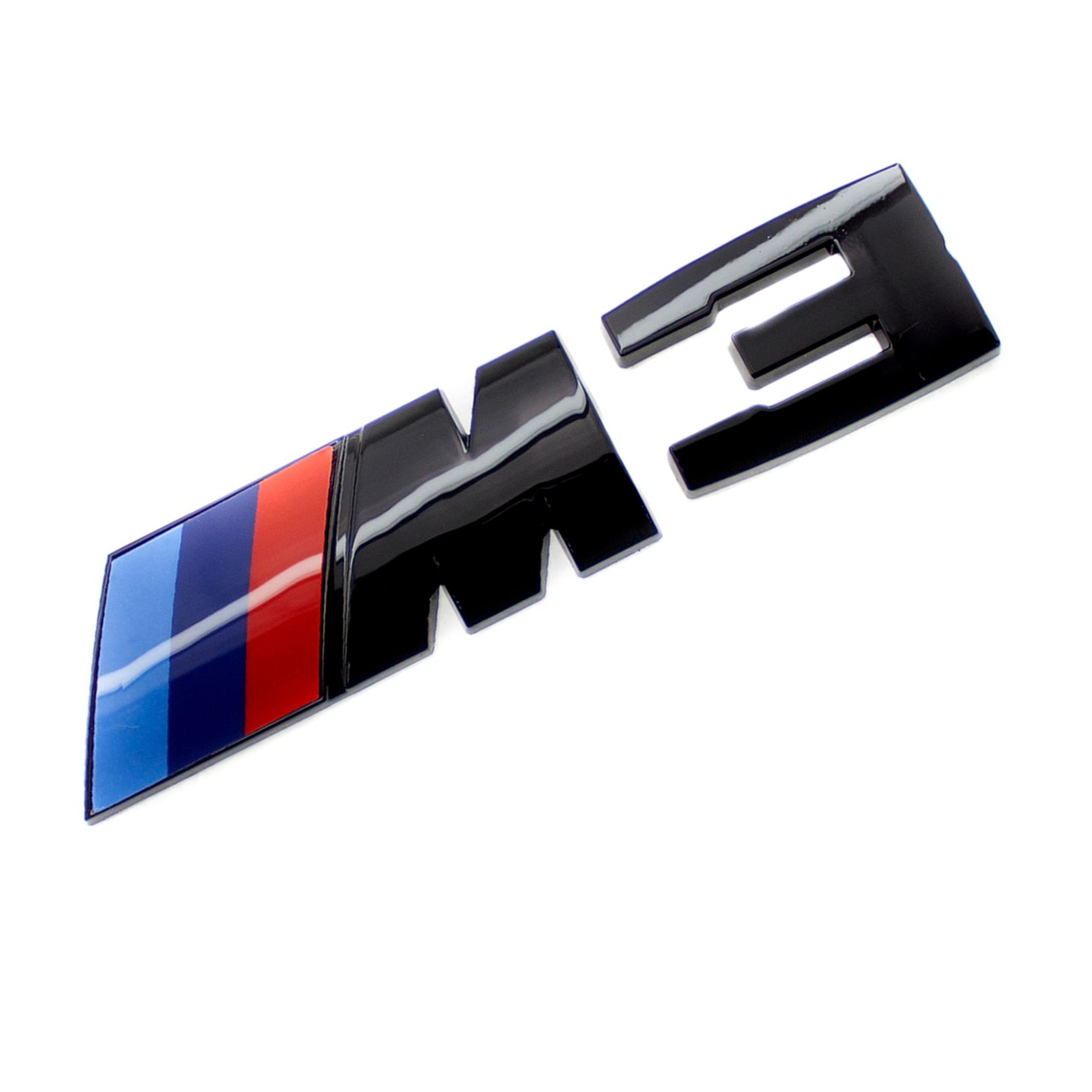 Эмблема шильдик  на багажник BMW БМВ  M 3 цвет черный глянец