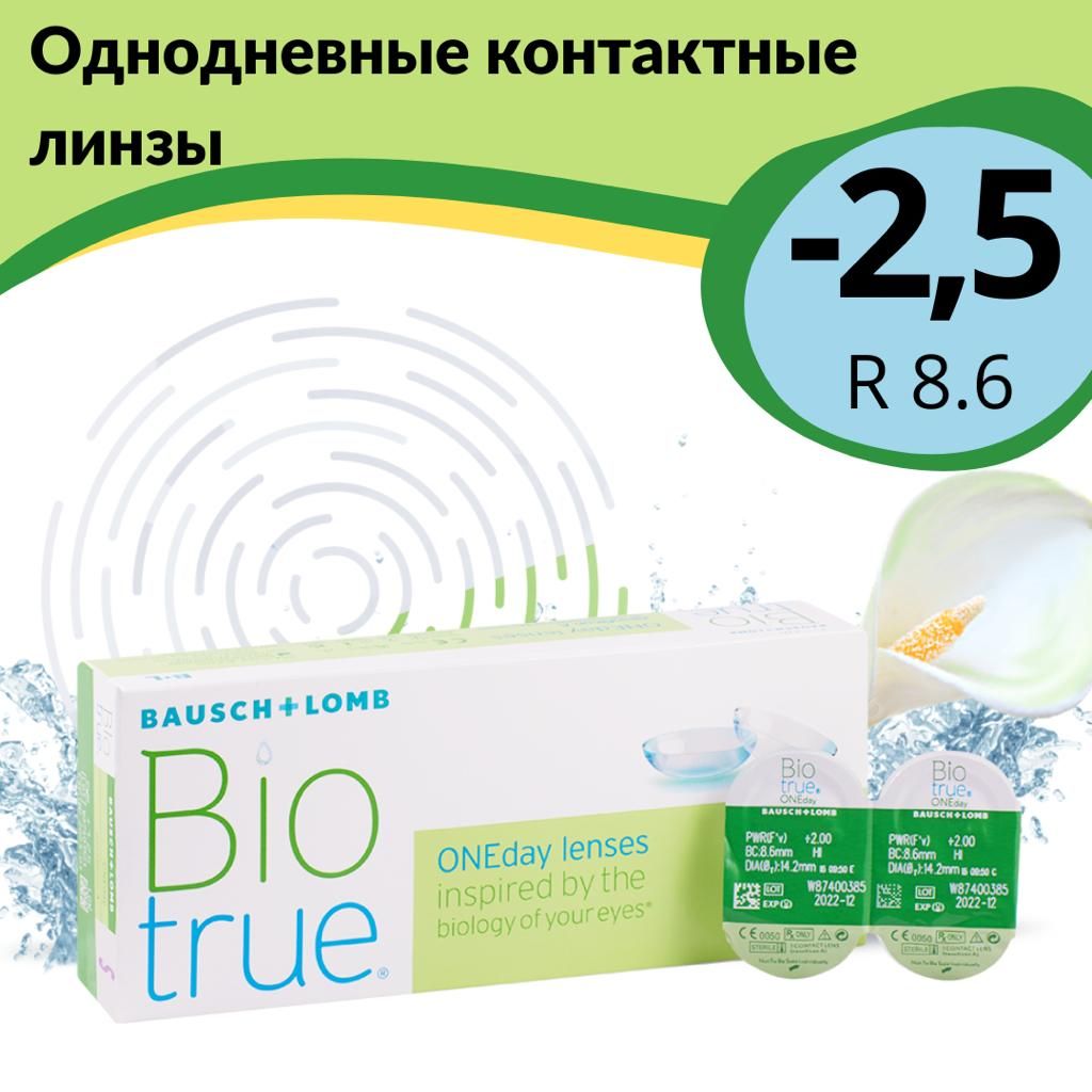 Однодневные линзы biotrue