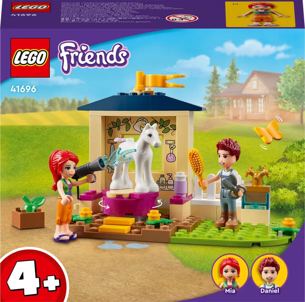 Конструктор пони LEGO Friends 41696 Конюшня для мытья пони - купить с  доставкой по выгодным ценам в интернет-магазине OZON (774483521)