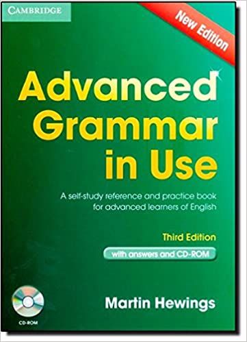 Advanced Grammar in Use Third Edition With Answers and CD-Rom