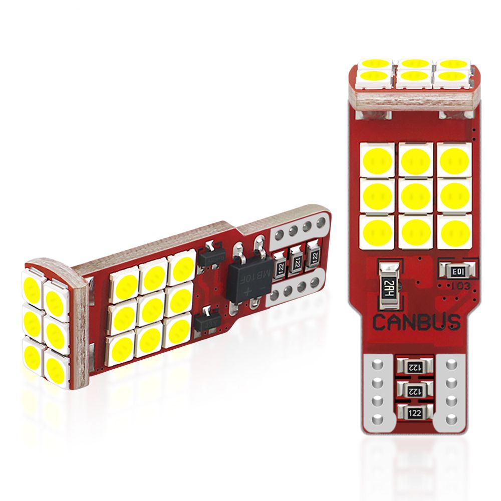 DLEDЛампаавтомобильнаяT10/W5W,2шт.арт.T10-W5W-SMD3030CANBAS