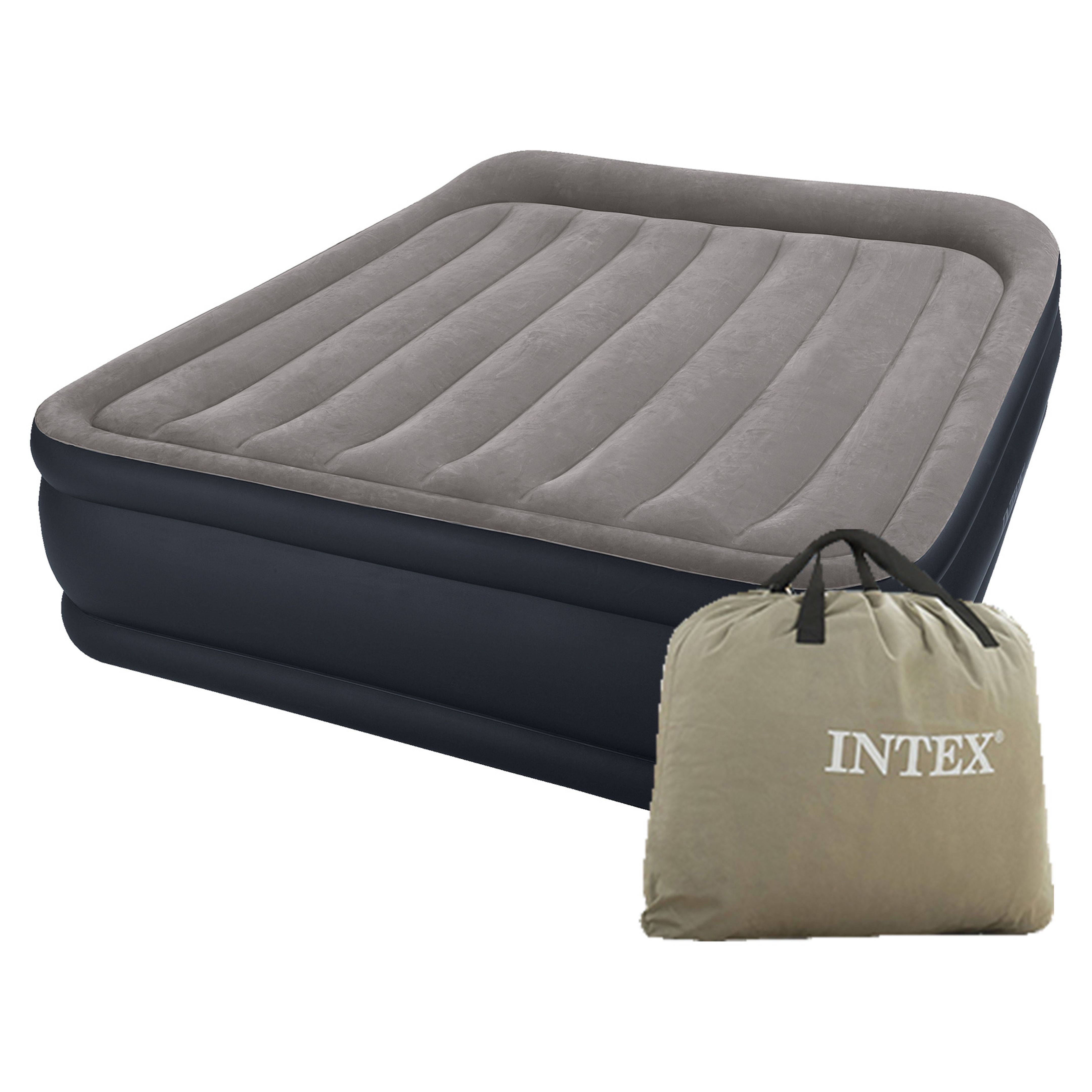 надувная кровать intex с насосом в комплекте