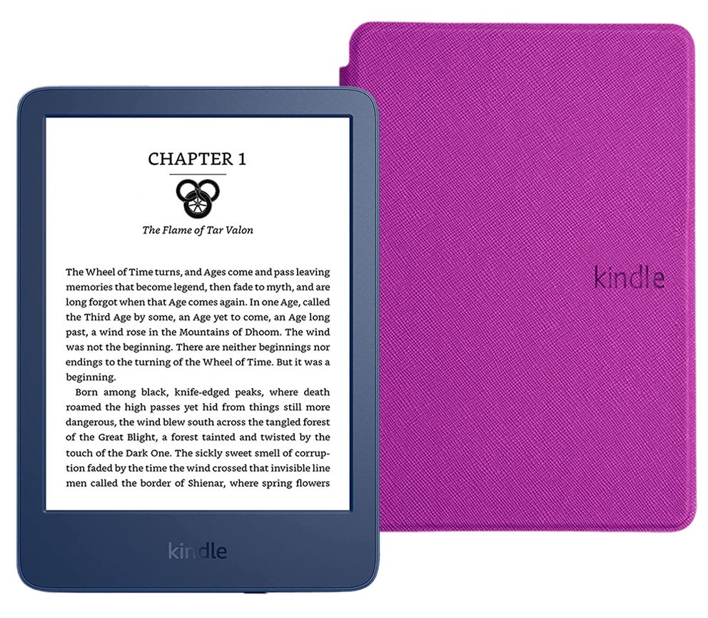 Amazon Kindle 6" Электронная книга 11 (16Gb) SO Denim + обложка ReaderОNE, фиолетовый