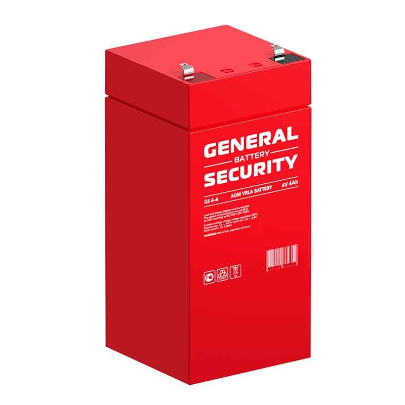 Аккумулятор4В4АчGeneralSecurityGS4-4(47х47)