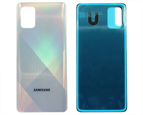 Задняя крышка Samsung A715F A71 серебро