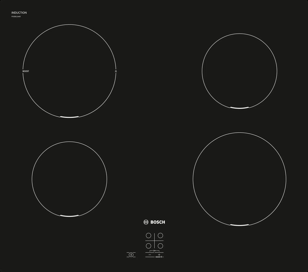 BoschИндукционнаяварочнаяпанельPUG611AA5E,черный