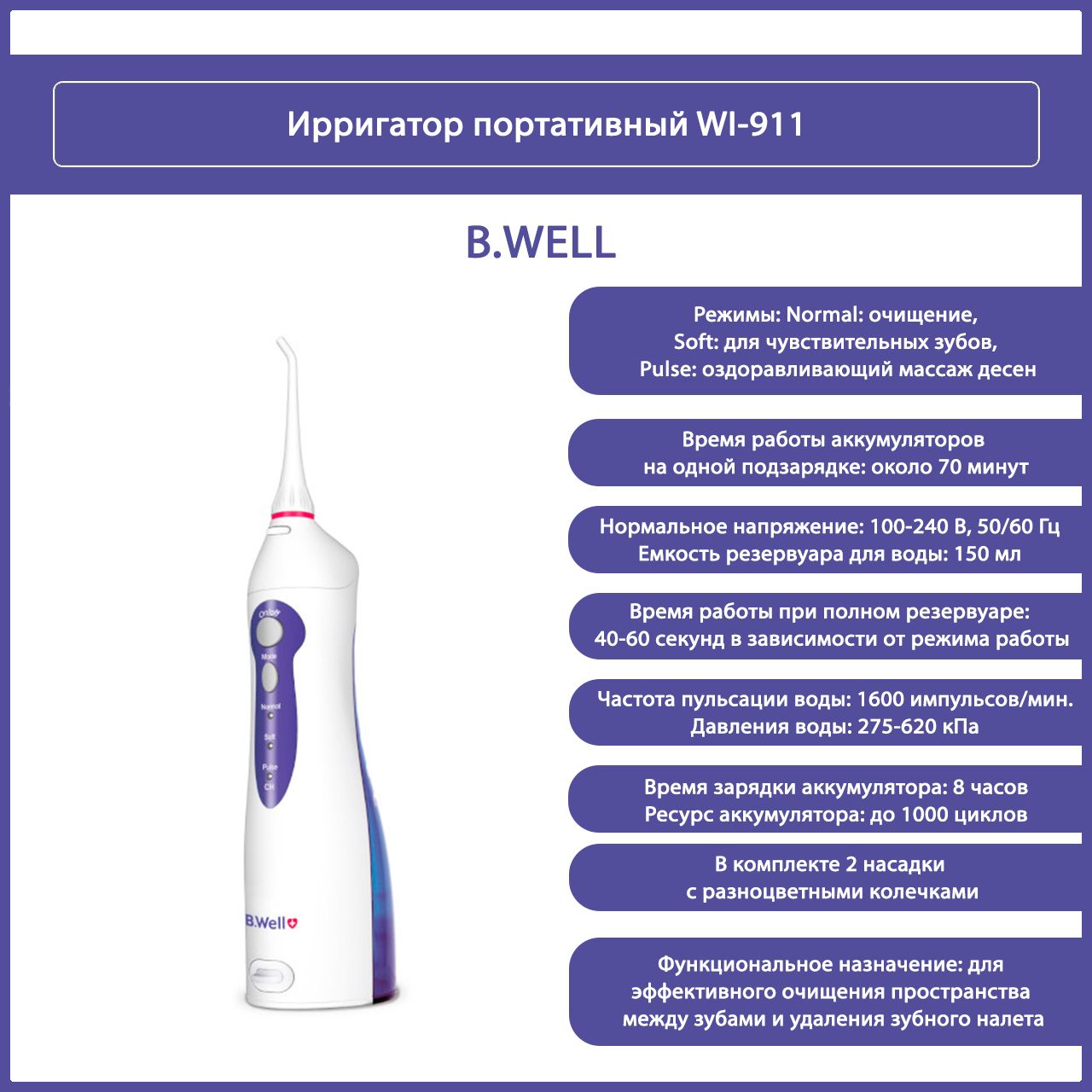 Ирригатор wi 911