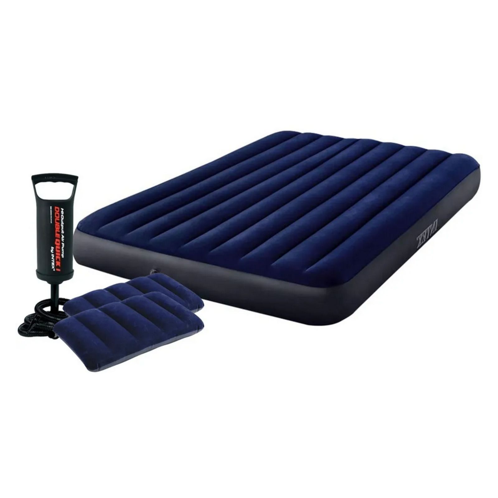 64755 Надувной матрас Classic Downy Airbed Fiber-Tech, 183х203х25см