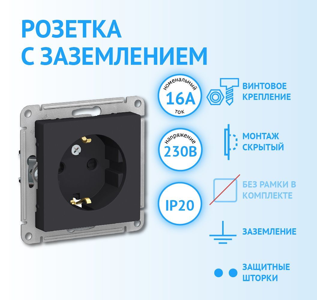 Schneider electric atn001043. Розетка Шнайдер карбонс раммкой. Atn001043.