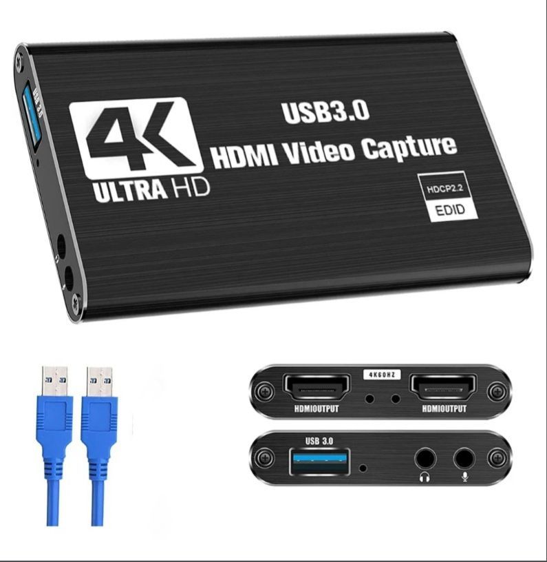 Карта видеозахвата, карта захвата изображения, HDMI совместимый 1080P 60fps HD 4K USB 3,0