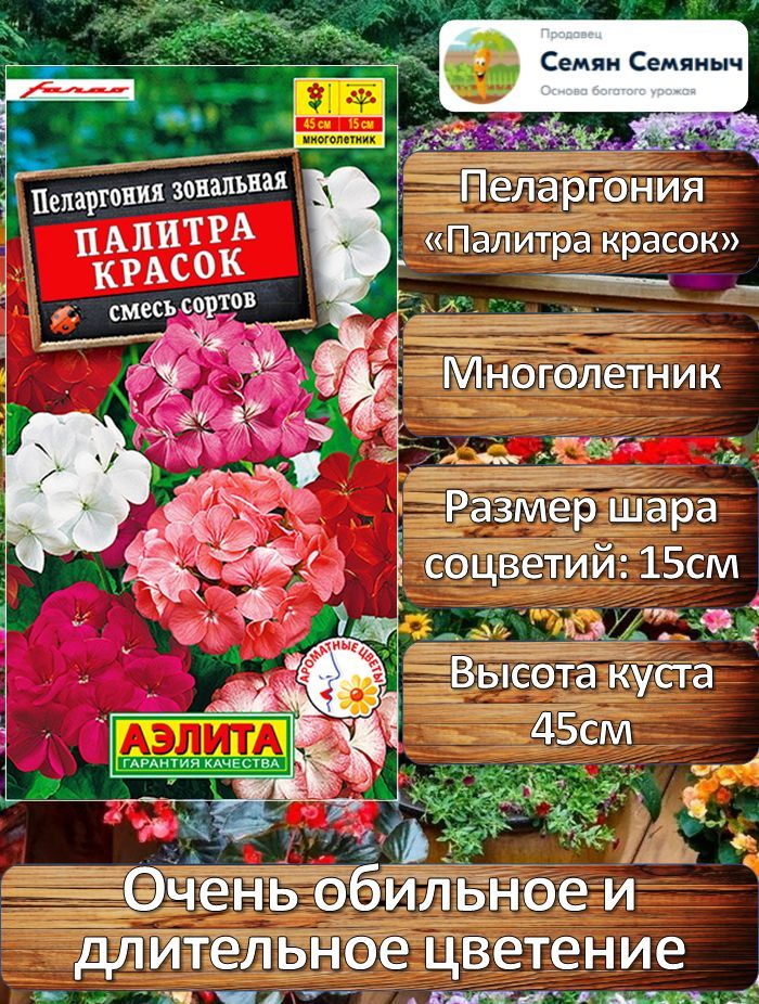 Купить Семена Пеларгонии Аэлита