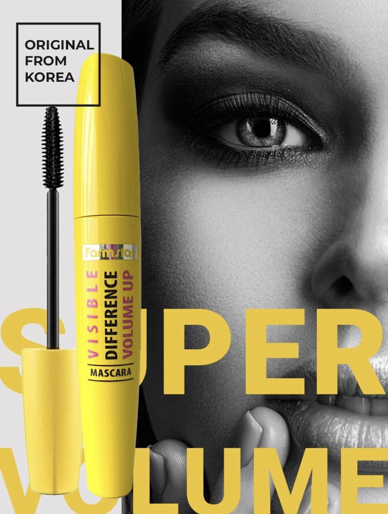 Тушь visible difference volume up mascara. Farmstay тушь для ресниц объемная - visible difference volume up mascara, 12г.