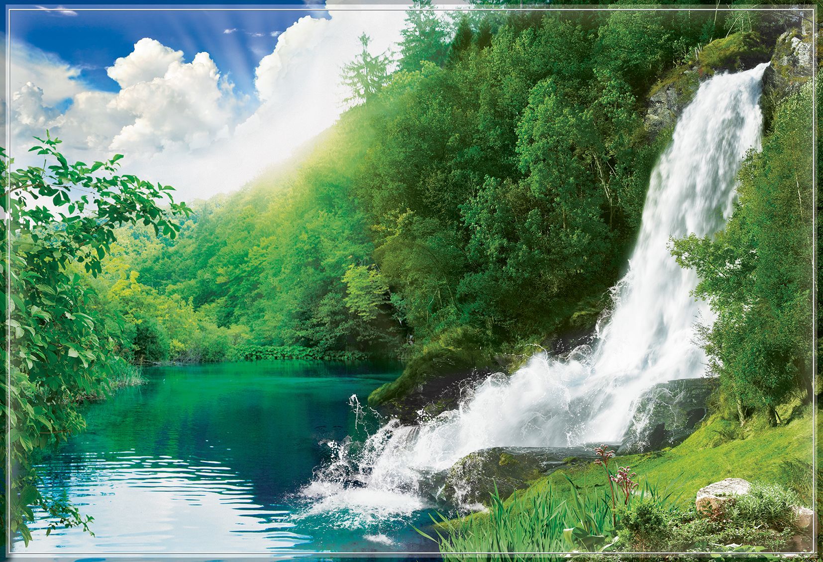 Пейзажи природы водопады