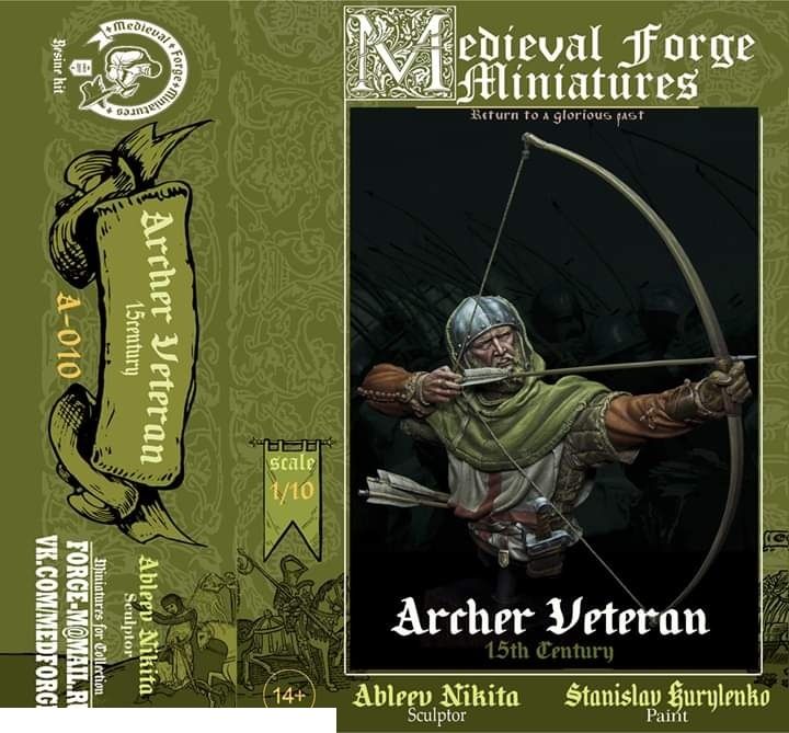 Medieval Forge Miniatures A-010 Фигура European Archer Veteran