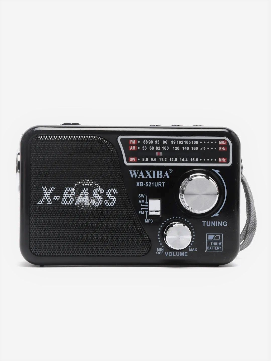 Радиоприемник цифровой с фонарем и mp3-плеером Waxiba XB-521URT USB/MP3,  черный купить по низкой цене с доставкой в интернет-магазине OZON  (911590882)