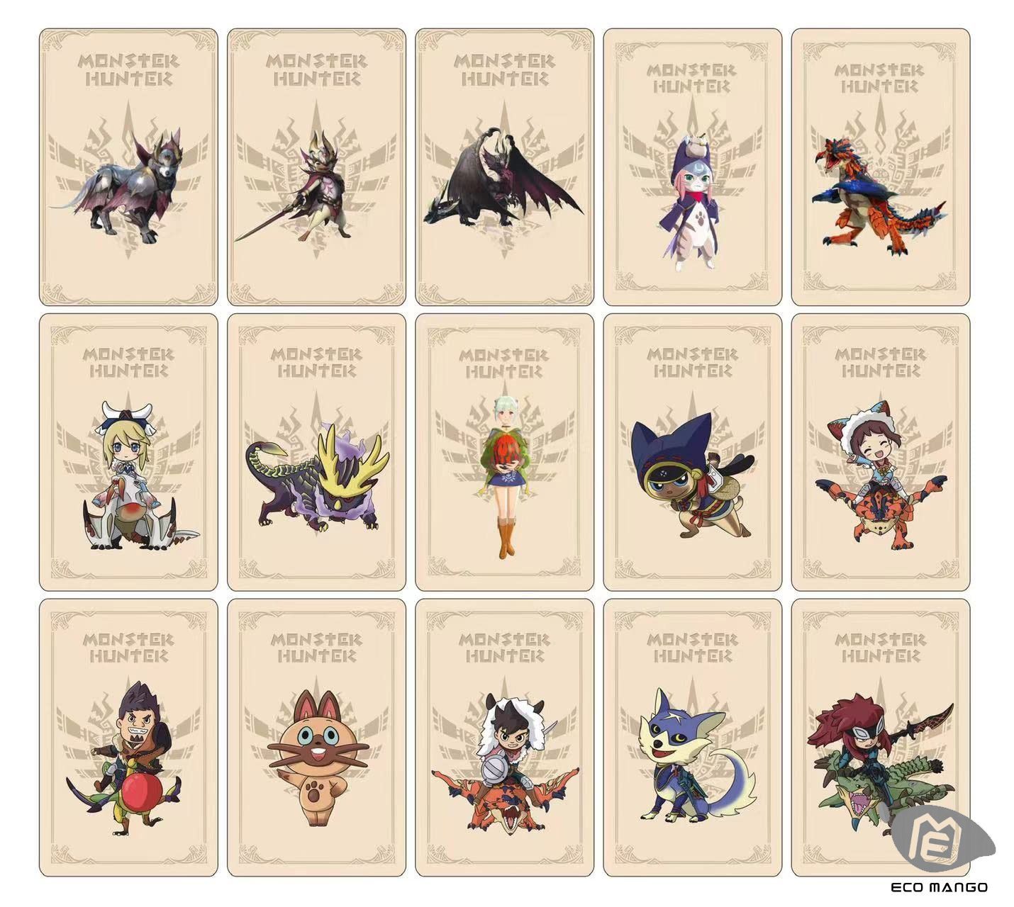 15 PCS Amiibo NFC Cards для серийных игр Monster Hunter - купить с  доставкой по выгодным ценам в интернет-магазине OZON (915980788)