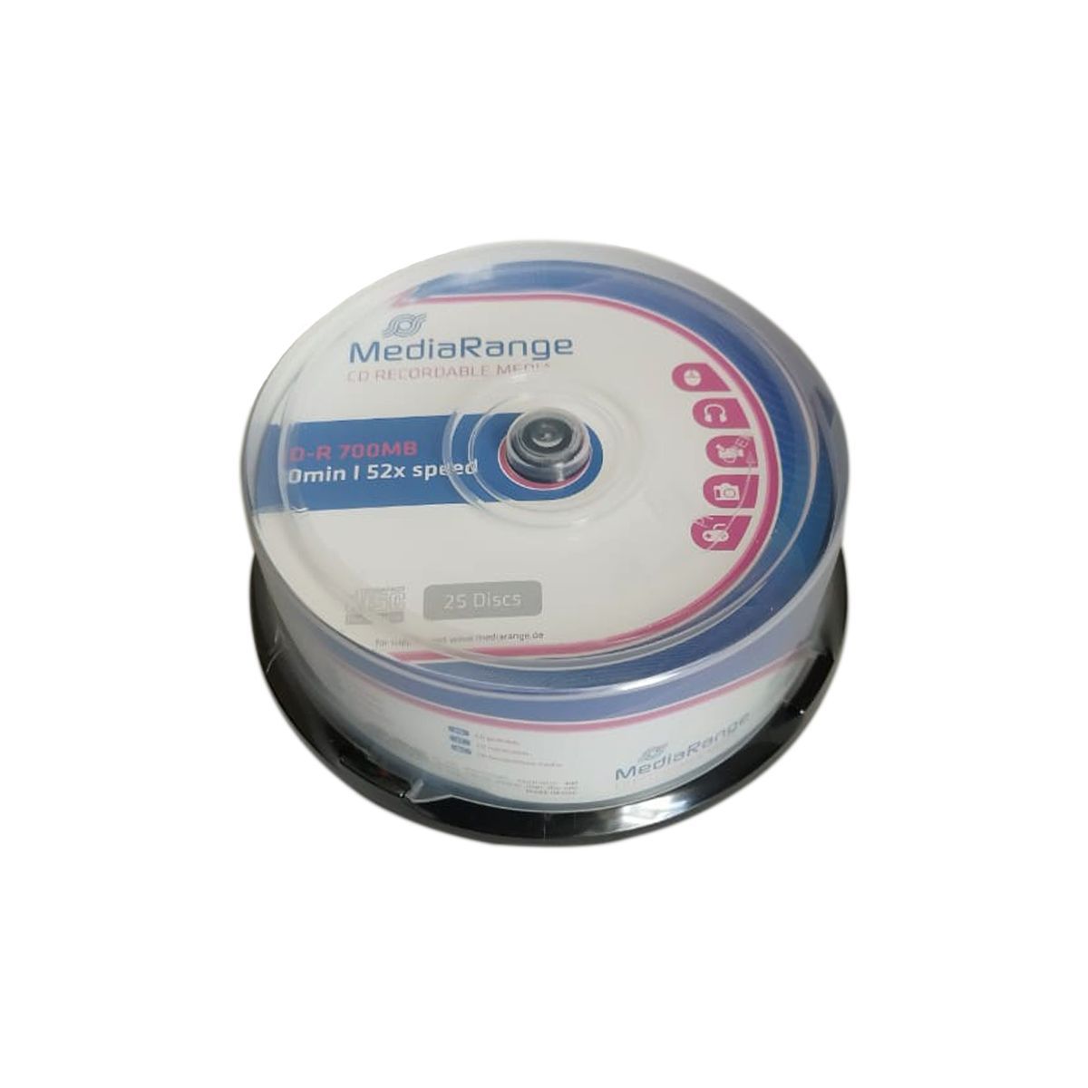 Диск CD-R MediaRange 700Mb 80min 52x Cake Box (25 шт)