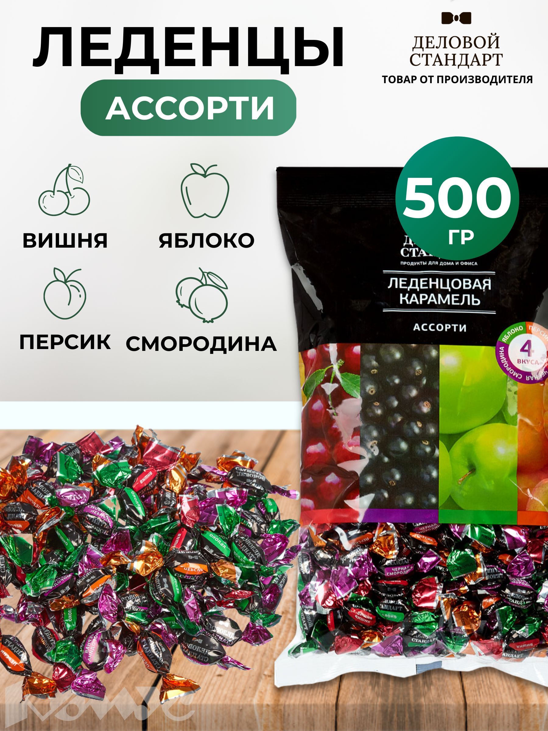 Леденцы Деловой Стандарт Ассорти 500 г