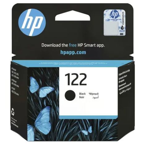 HP Картридж 122 (CH561HE), черный (Black) + Большой срок годности, оригинал, Черный (black), 1 шт