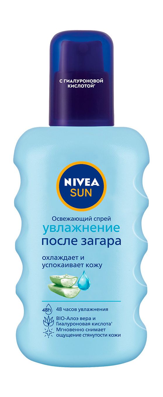 Освежающий спрей после загара с гиалуроном / Nivea Sun Увлажнение после загара