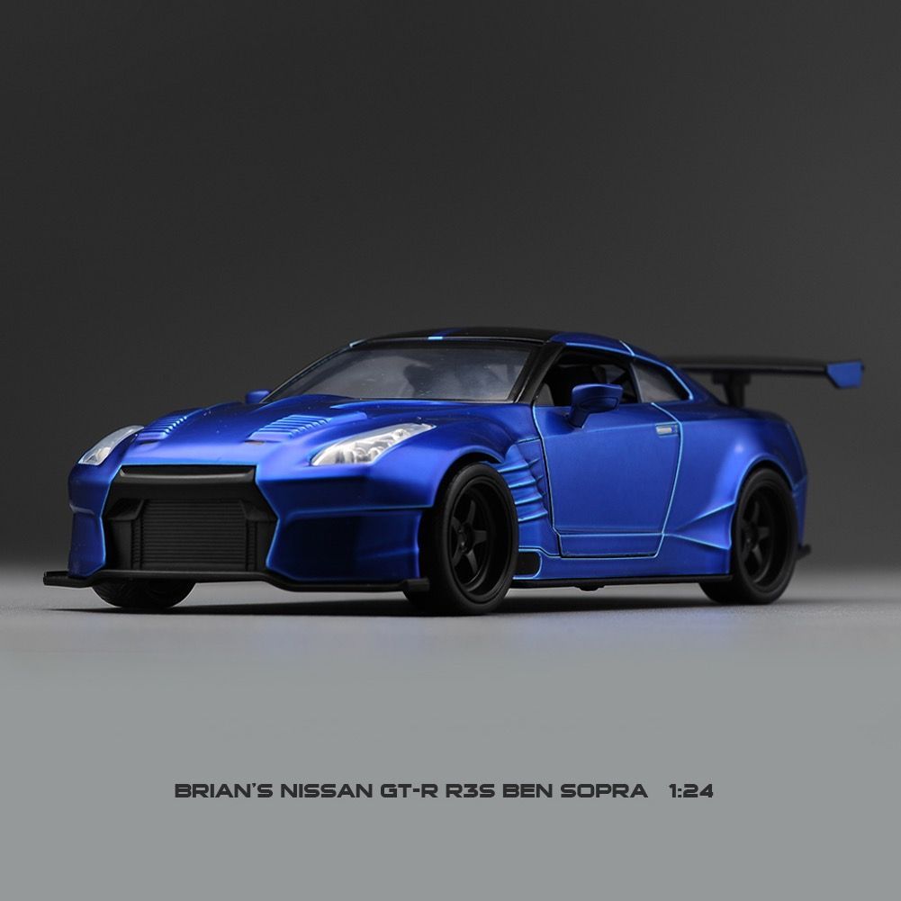 Jada Toys Форсаж 1:24 2009 Брайан Nissan GT-R R35 Ben Sopra Литой  автомобиль, игрушки для детей и взрослых Синий - купить с доставкой по  выгодным ценам в интернет-магазине OZON (969070641)