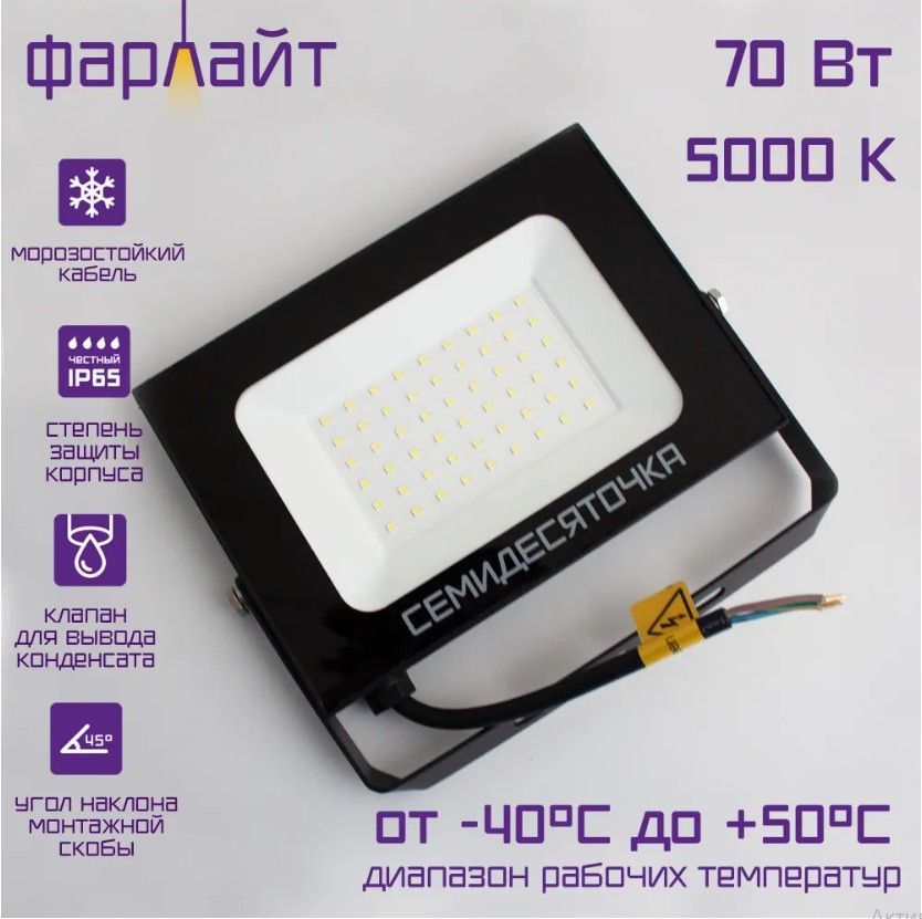 Прожектор 5000lm.