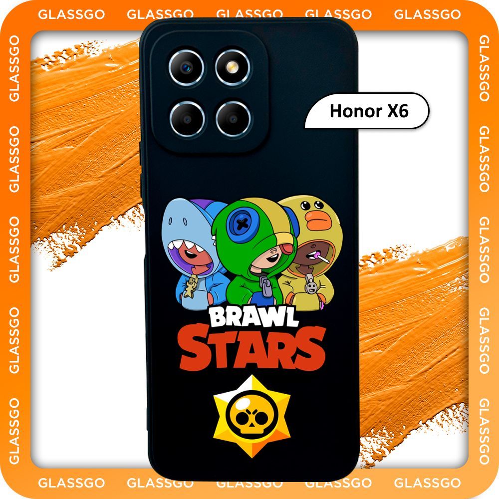 Чехол силиконовый с рисунком Brawl Stars на Huawei Honor X6, на Хонор Х6 -  купить с доставкой по выгодным ценам в интернет-магазине OZON (1006594964)