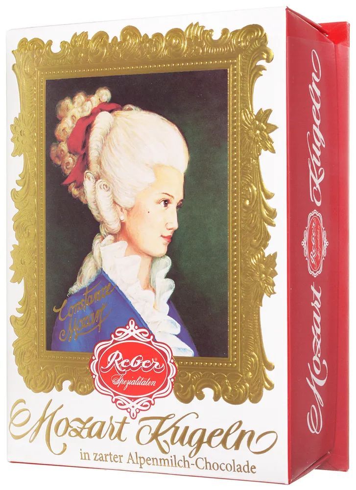 Подарочный набор конфет Reber Mozart из молочного шоколада, 120г