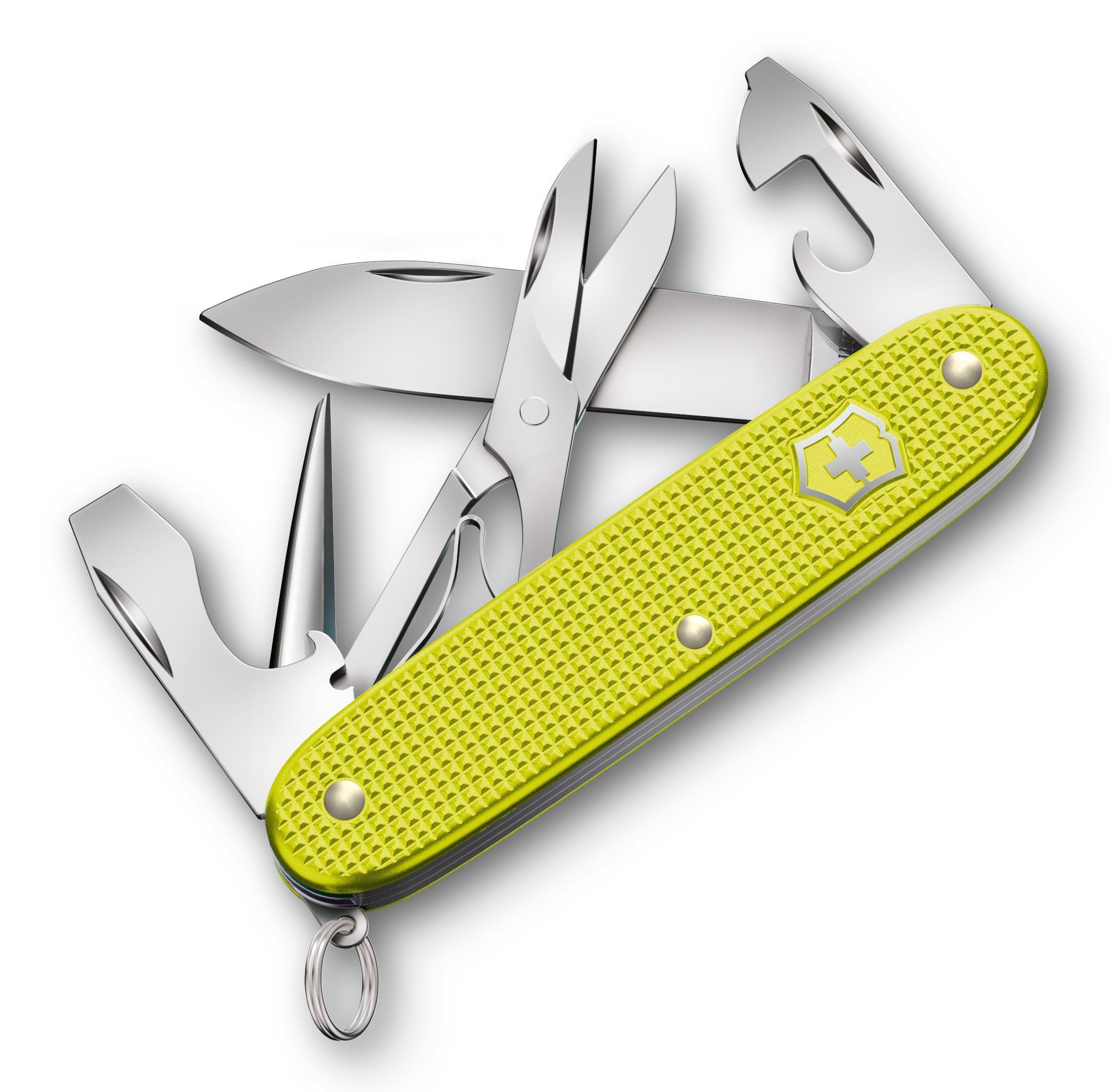 Нож перочинный Victorinox Pioneer X (0.8231.L23) 93мм, 9 функций, желтый, подарочная коробка