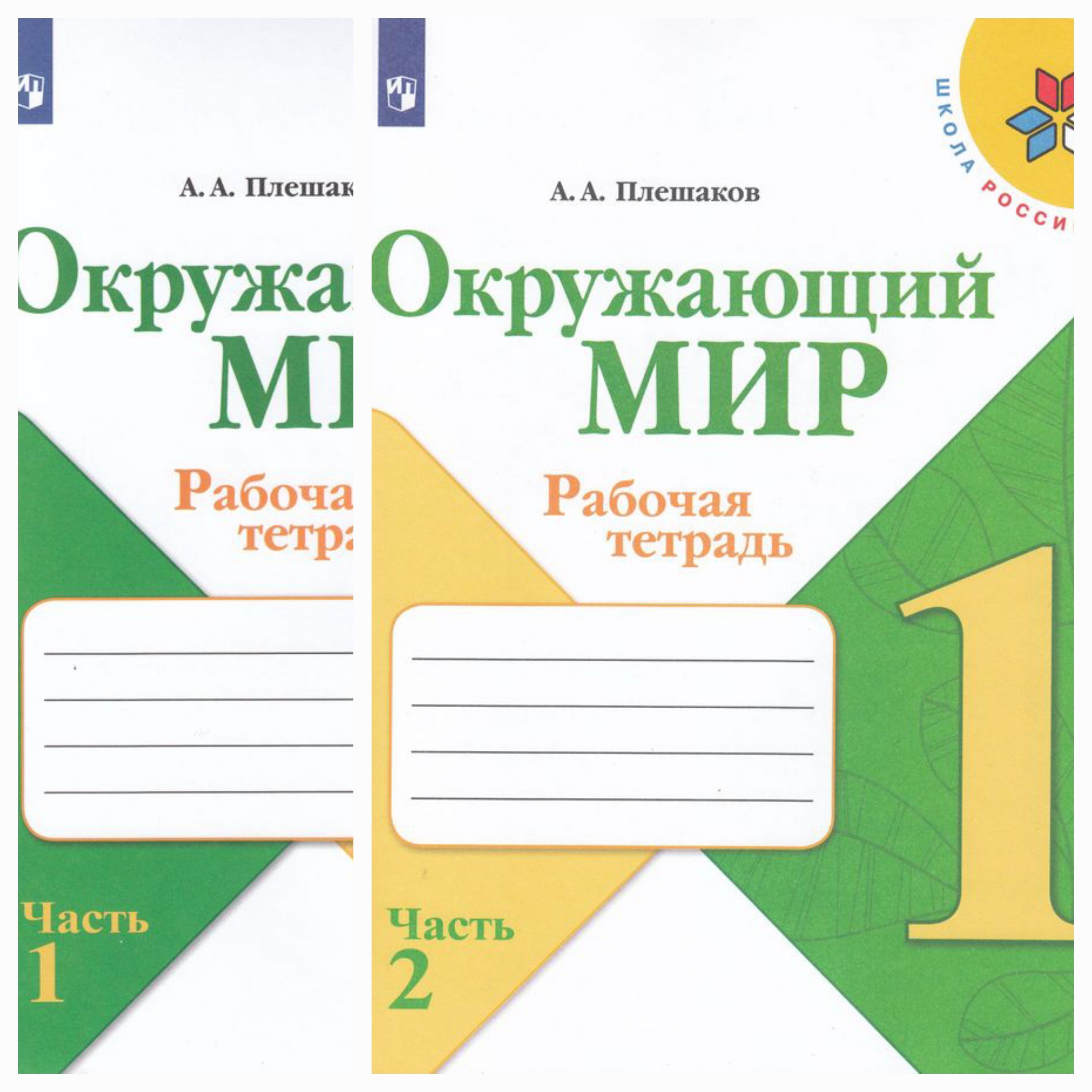 Окружающий мир. Рабочая тетрадь. 1 класс. В 2х частях. Плешаков А.А. Школа  России | Плешаков Андрей Анатольевич - купить с доставкой по выгодным ценам  в интернет-магазине OZON (1018350589)